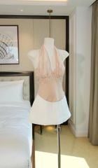 Áo Yếm Voan Corset Viền Đá