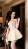 Đầm Cup Kết Châu Đính Nơ