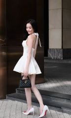 Đầm Xòe Yếm Cột
