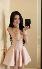 Đầm Xòe Yếm Cột