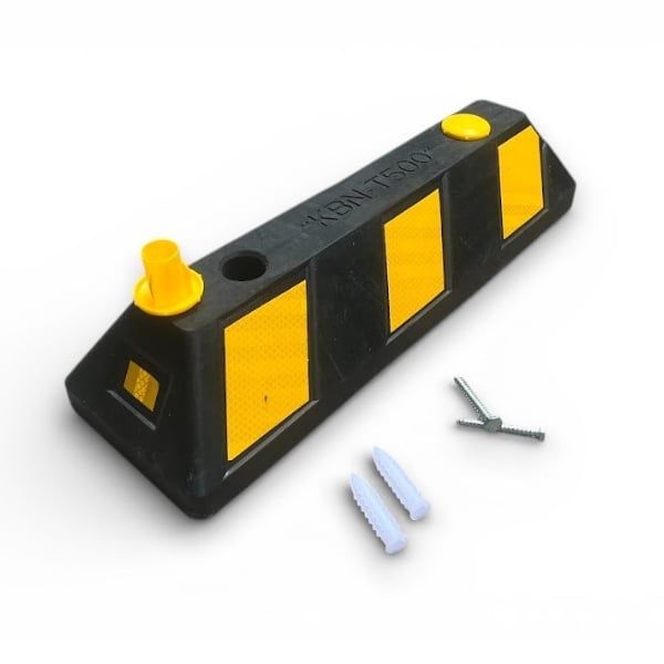 Chặn Bánh Xe Ô Tô KBN-T500 Bằng Cao Su 50x15x10cm