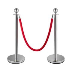 Cột Chắn Inox Dây Nhung Chùng Cao 95cm