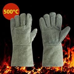 Găng Tay Sợi Carbon Chống Cháy Chịu Nhiệt 500°C