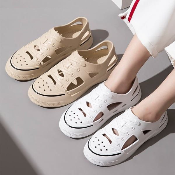 Giày Nhựa EVA Đi Mưa Siêu Nhẹ Thoáng Khí Chống Trơn Trượt
