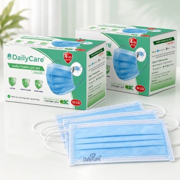 Khẩu Trang Lọc Bụi DAILY CARE 4 Lớp