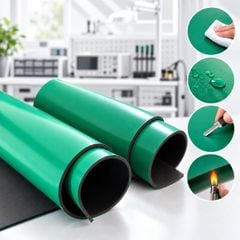 Thảm Chống Tĩnh Điện ESD Màu Xanh Dày 2mm, 3mm, 5mm