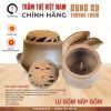​​​​​​​Lư Gốm Xông Trầm Nắp Gốm