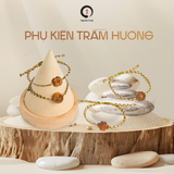 Vòng Tay Charm Trầm Hương Hoa Sen - Ngũ Sắc Liên Hoa - Trầm Sạch - 100% Không Hóa Chất 