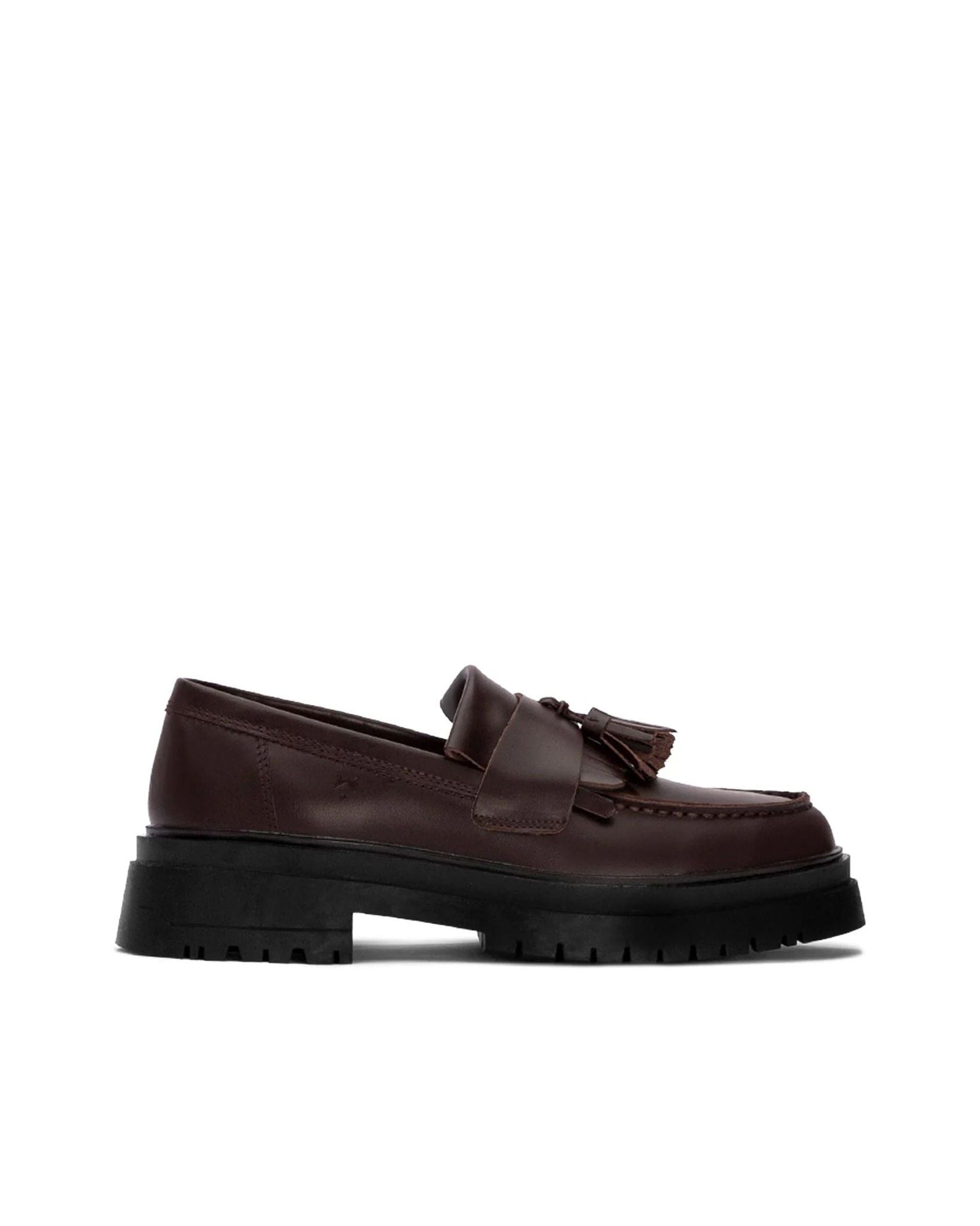 THE LADY WOLF CHUNKY TASSEL LOAFER - BROWN
