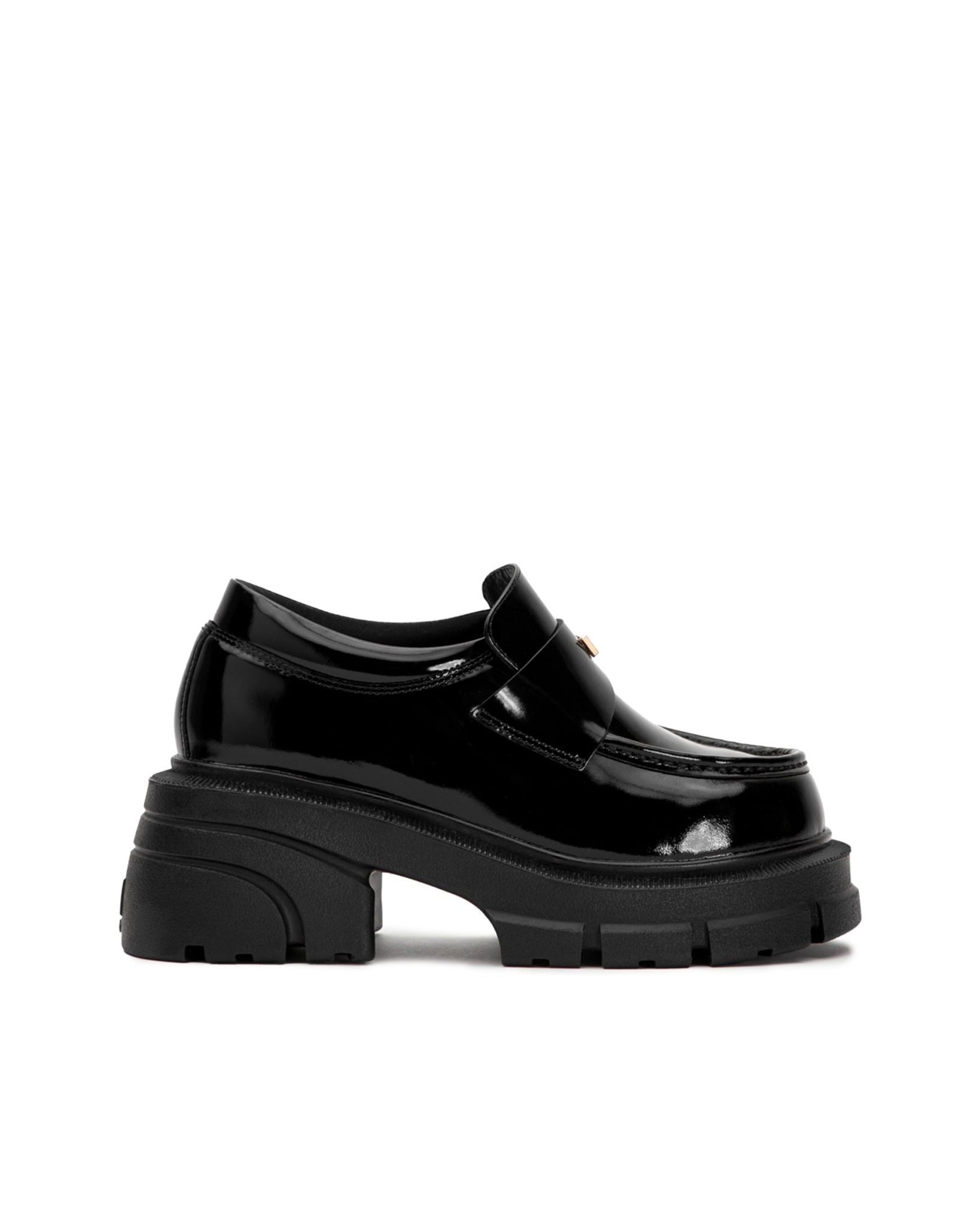 THE SLAY-DY WOLF LOAFER - SHINY BLACK