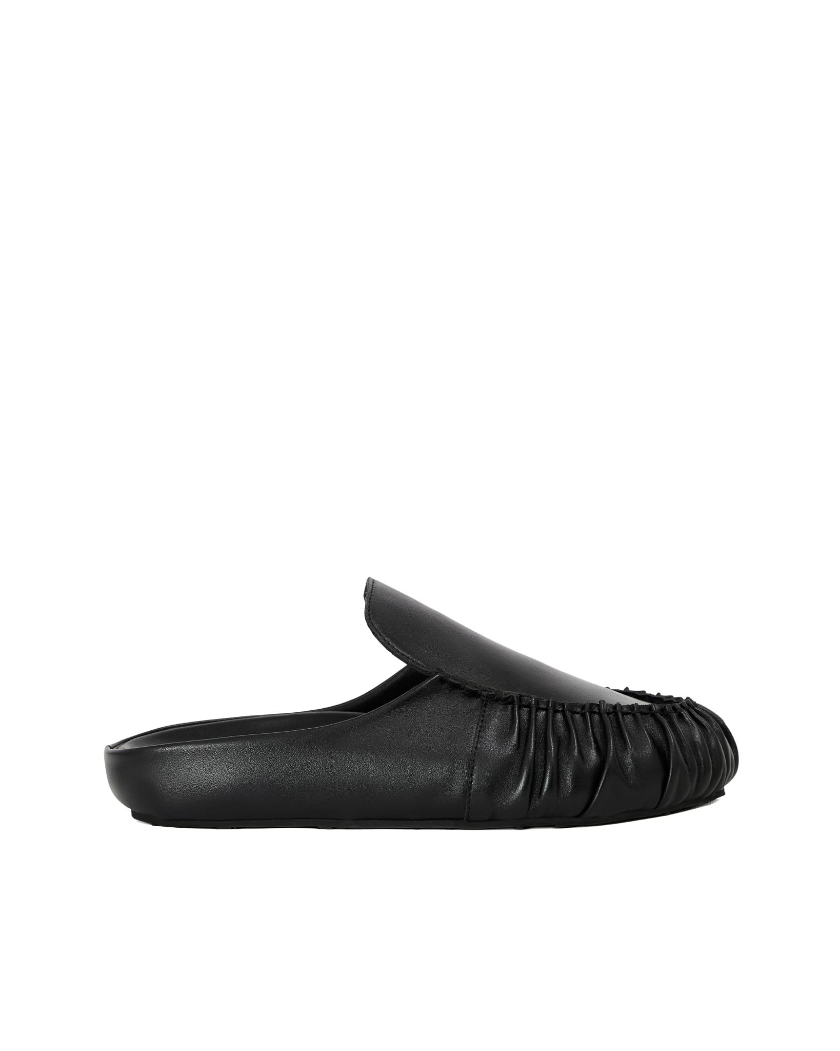 THE STACK WOLF MULE SANDAL - BLACK