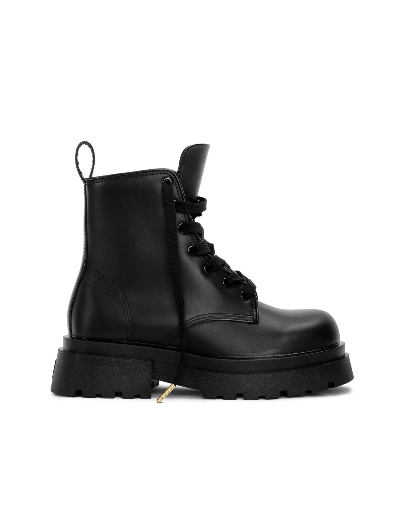 THE CHUNKY WOLF COMBAT BOOT SS24 - BLACK