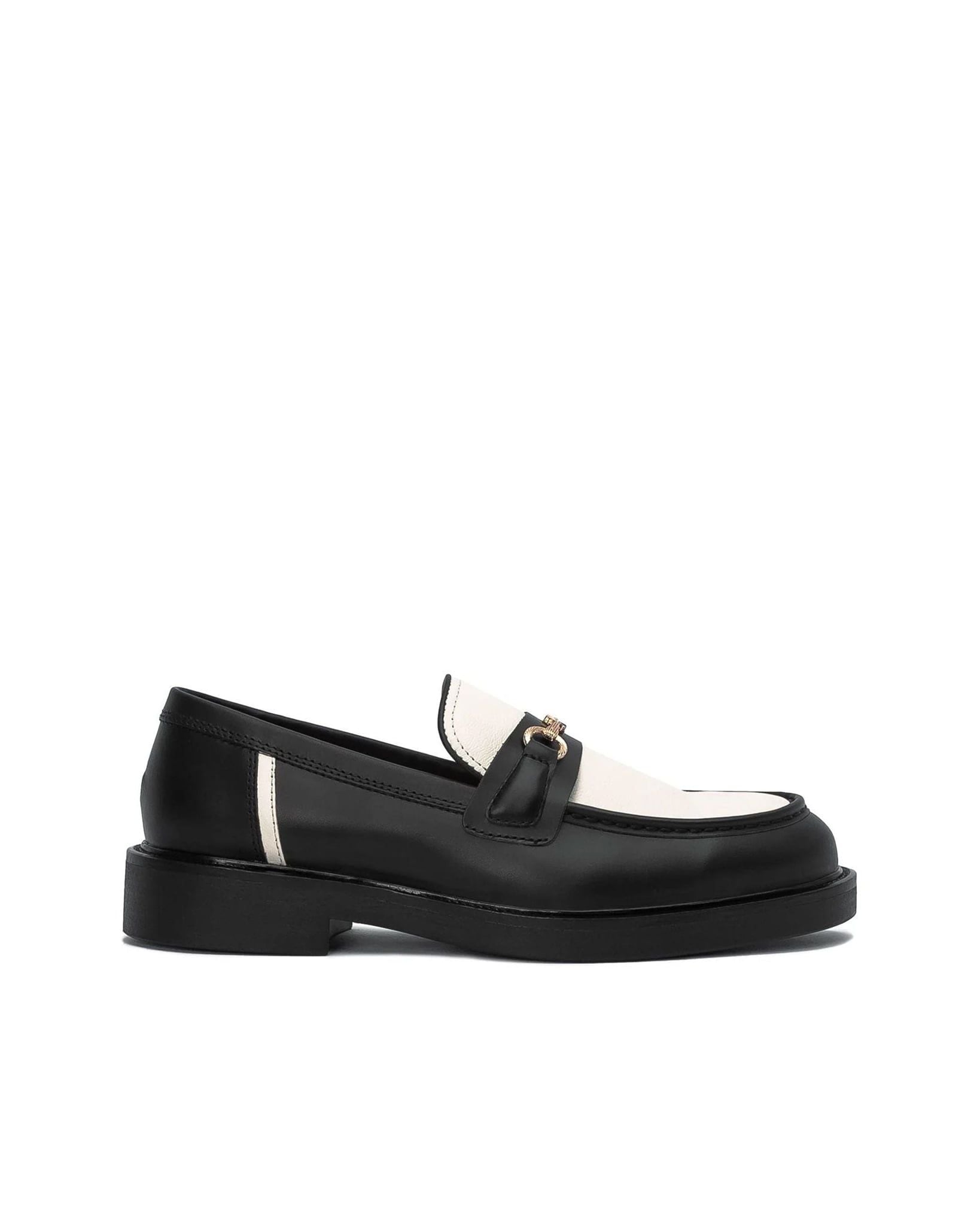 THE SEAN WOLF MODERN LOAFER - BLACK OFF WHITE