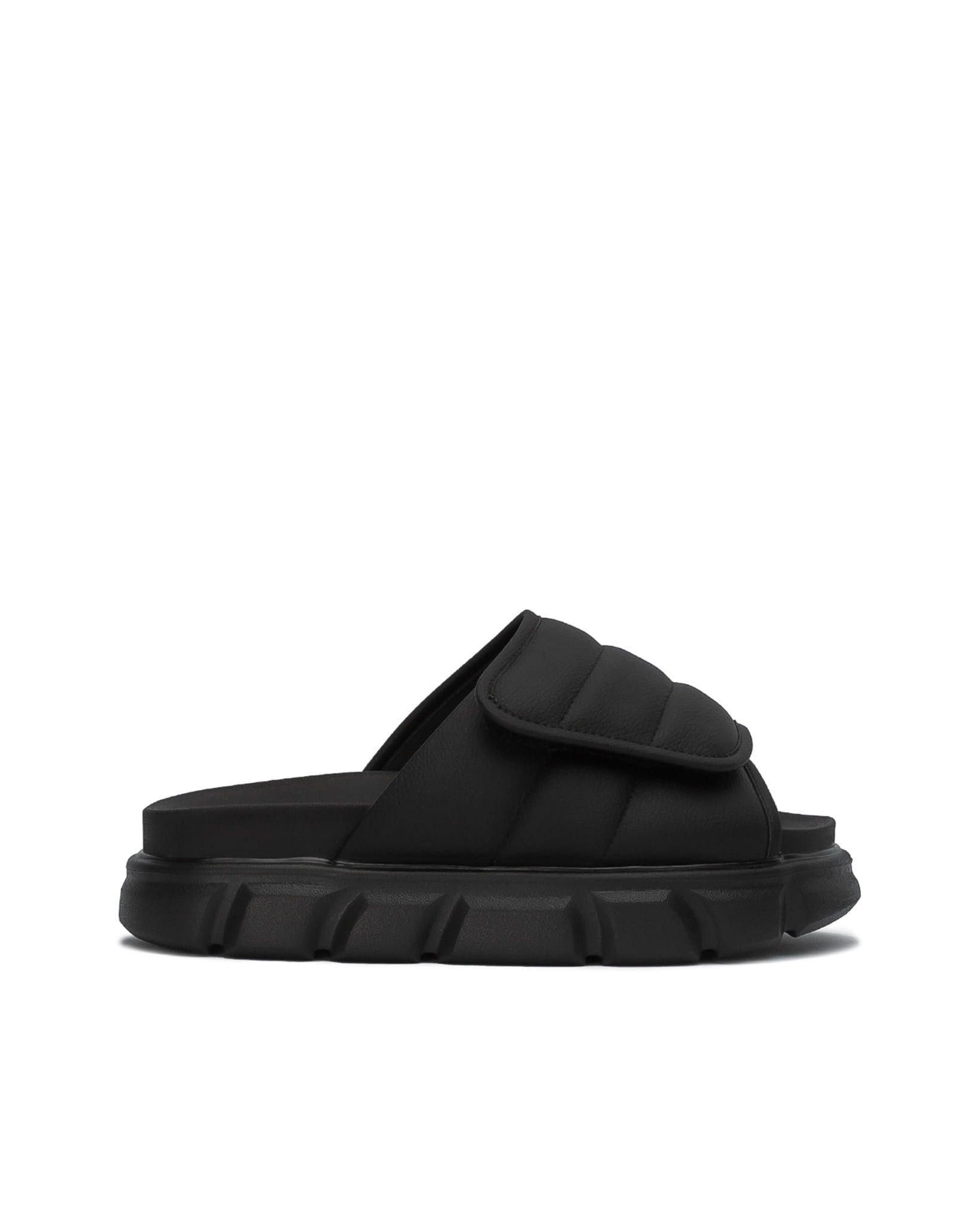 THE LARVA LADY WOLF SLIDE SANDAL - FULL BLACK