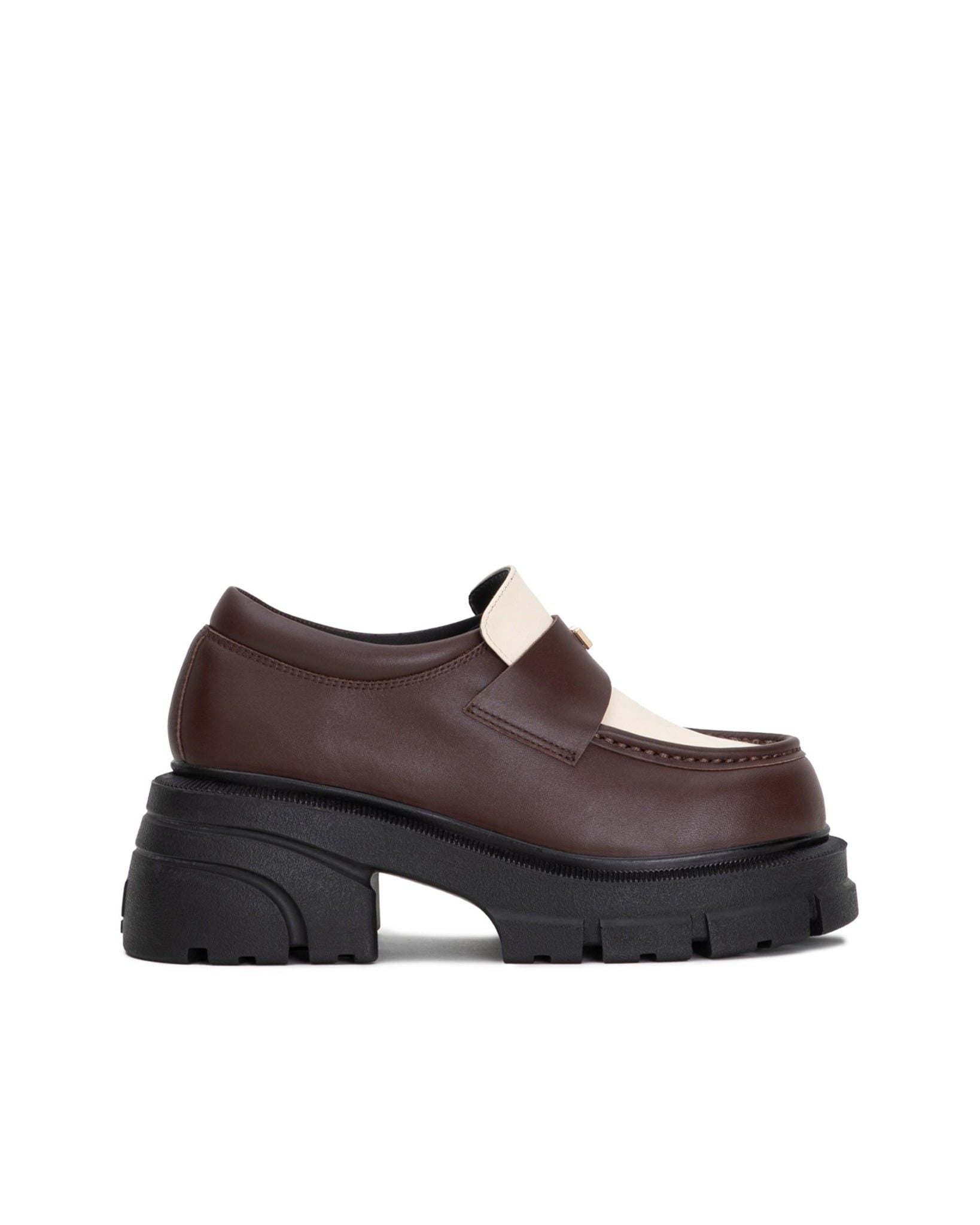 THE SLAY-DY WOLF LOAFER - BROWN & OFFWHITE