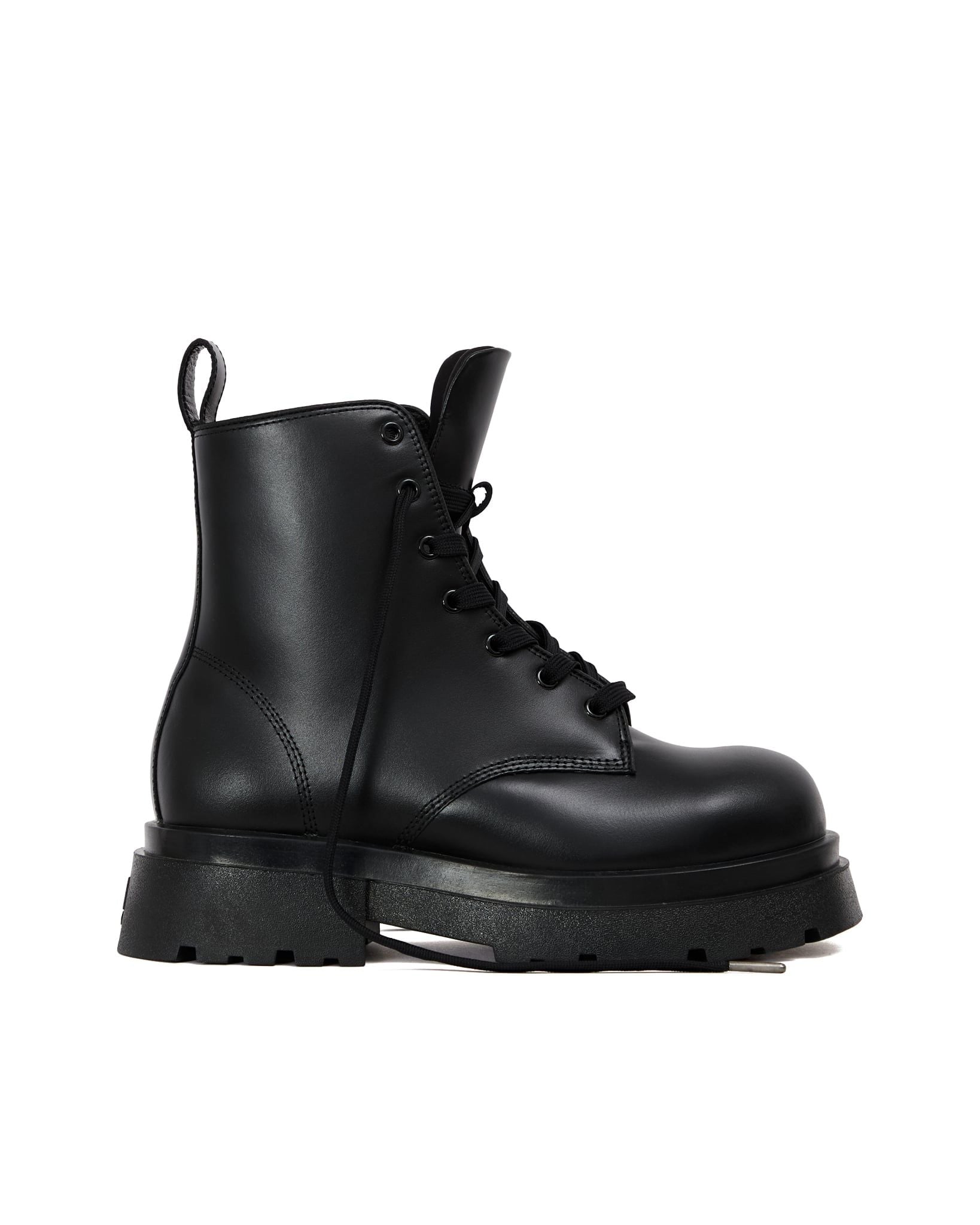 THE CHUNKY WOLF COMBAT BOOT SS24 - BLACK