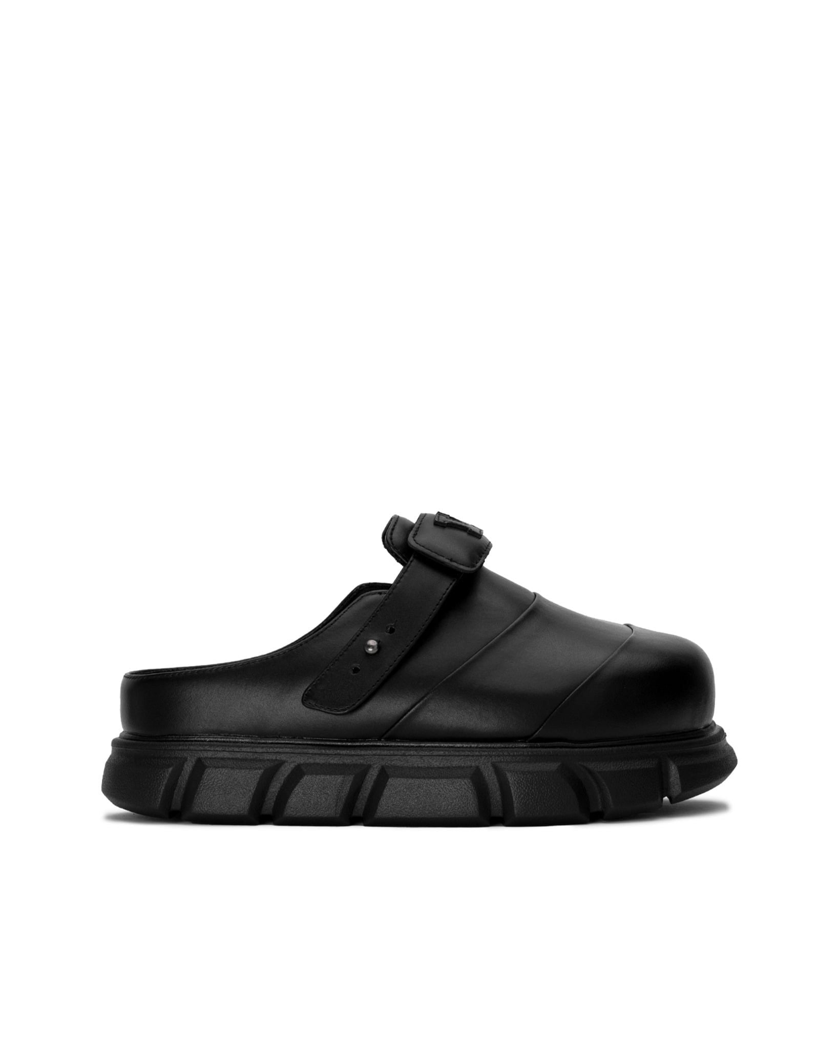 THE LADY WOLF R&E MULE SANDAL - BLACK