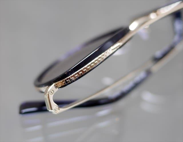  Alain Mikli Dalou A02027 005 blue pointille light gold sunglasses 