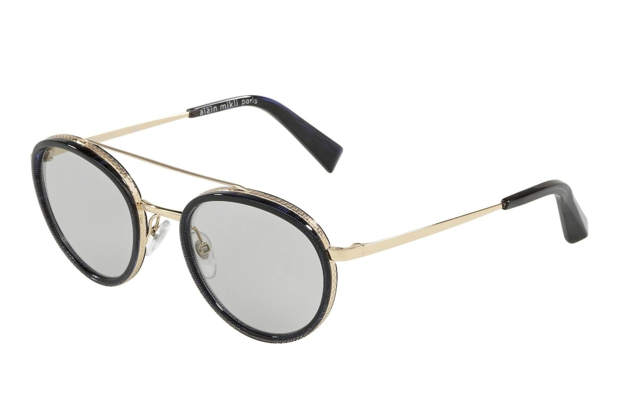  Alain Mikli Dalou A02027 005 blue pointille light gold sunglasses 