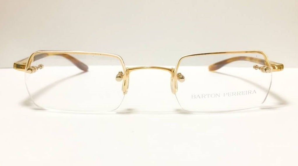  Barton Perreira Hillix titanium Gold frame eyeglasses 