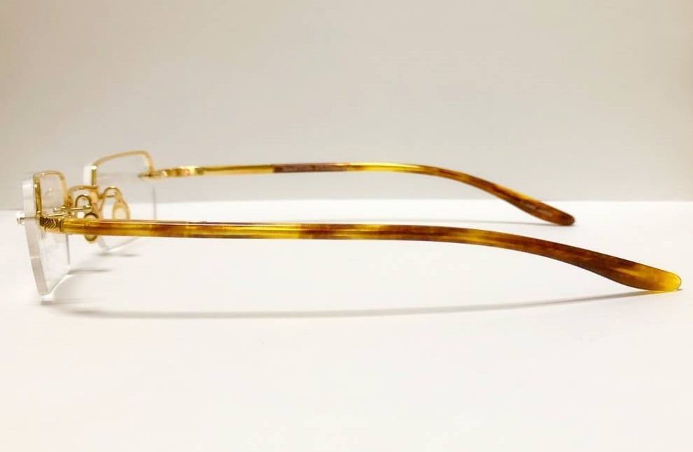  Barton Perreira Hillix titanium Gold frame eyeglasses 