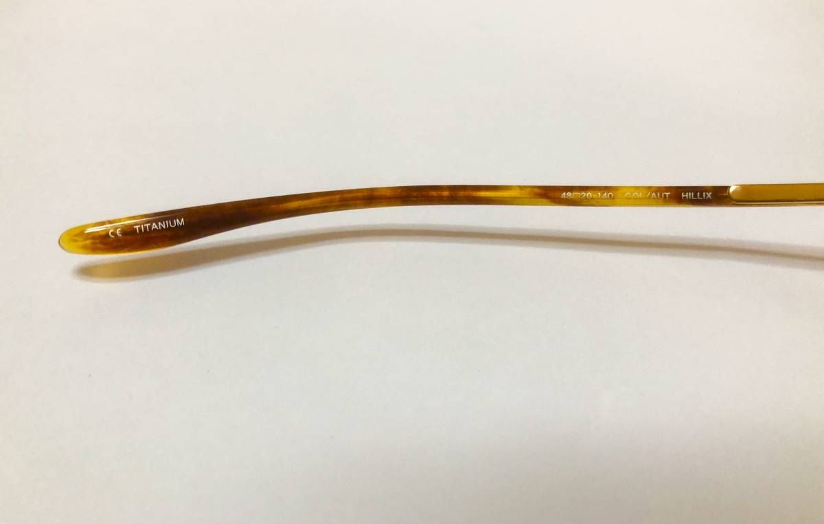  Barton Perreira Hillix titanium Gold frame eyeglasses 