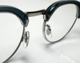  Garrett Leight Oakwood Navy Silver eyeglasses 