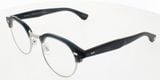  Garrett Leight Oakwood Navy Silver eyeglasses 