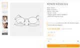  Kenzo KZ50231U silver eyeglasses 