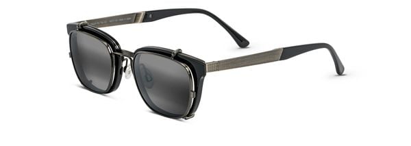  Maui Jim Caspian 754-02 with clip on sunglasses 