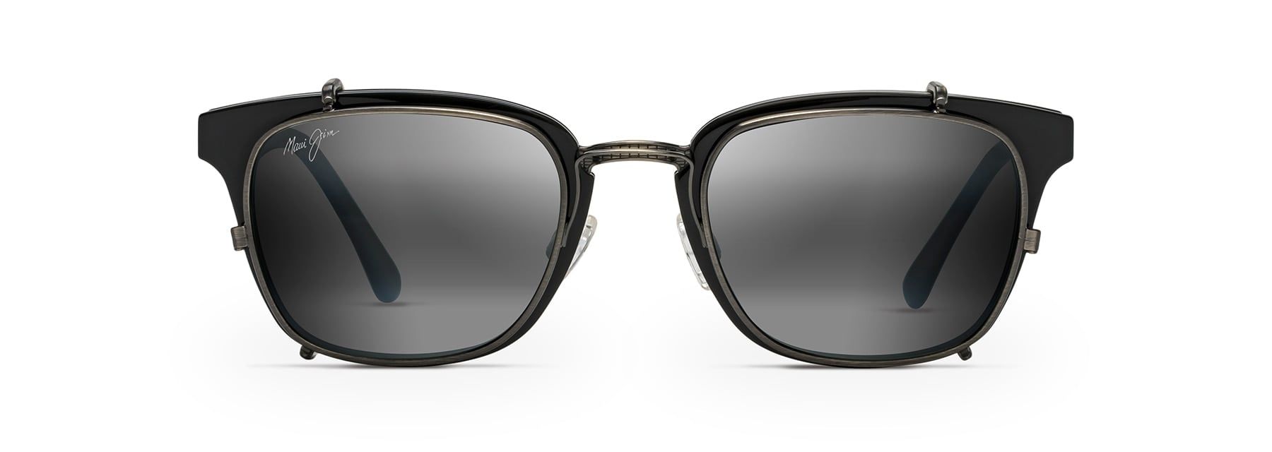  Maui Jim Caspian 754-02 with clip on sunglasses 
