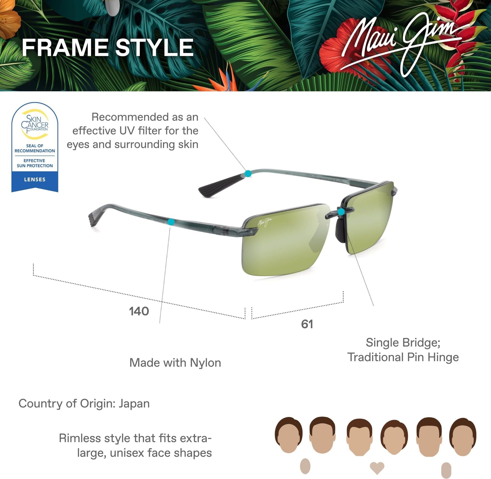  Maui Jim Laulima HT626-15 sunglasses 