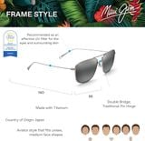  Maui Jim Mikioi Neutral Grey sunglasses 
