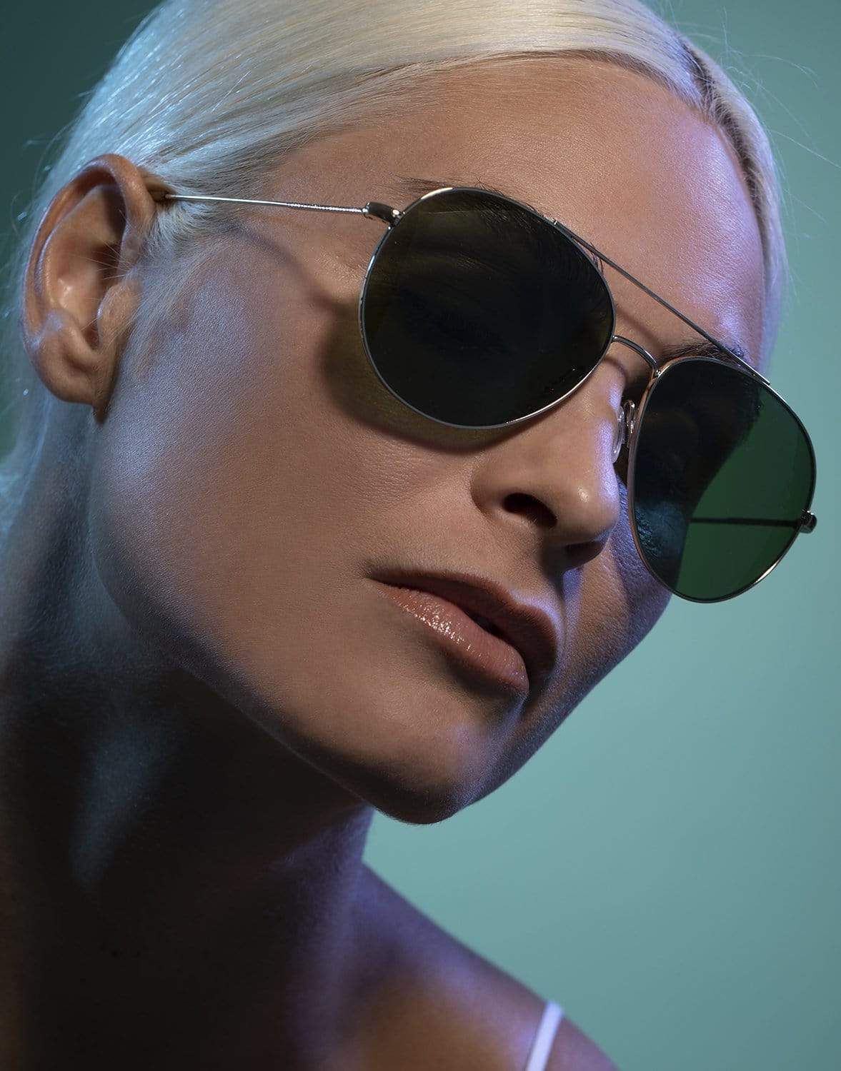  Oliver Peoples Airdale Silver / Midnight Express Polarized sunglasses 
