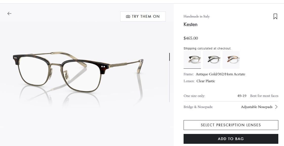  Oliver Peoples Kesten OV5468 1666 eyeglasses 