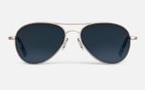  Randolph Amelia Rosegold Aviator Polarized Sunglasses 