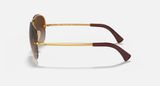  Ray Ban RB3449 Arista Gold and Brown Gradient sunglasses 