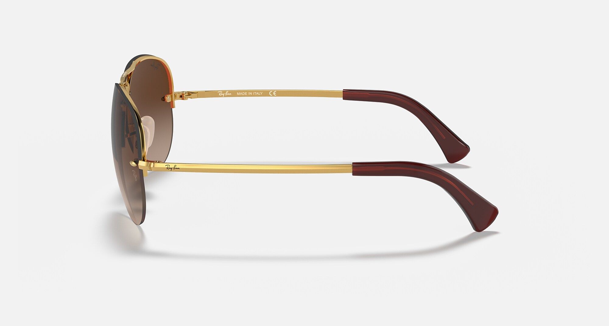  Ray Ban RB3449 Arista Gold and Brown Gradient sunglasses 