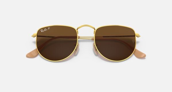  Ray Ban Elon RB3958 gold brown sunglasses 