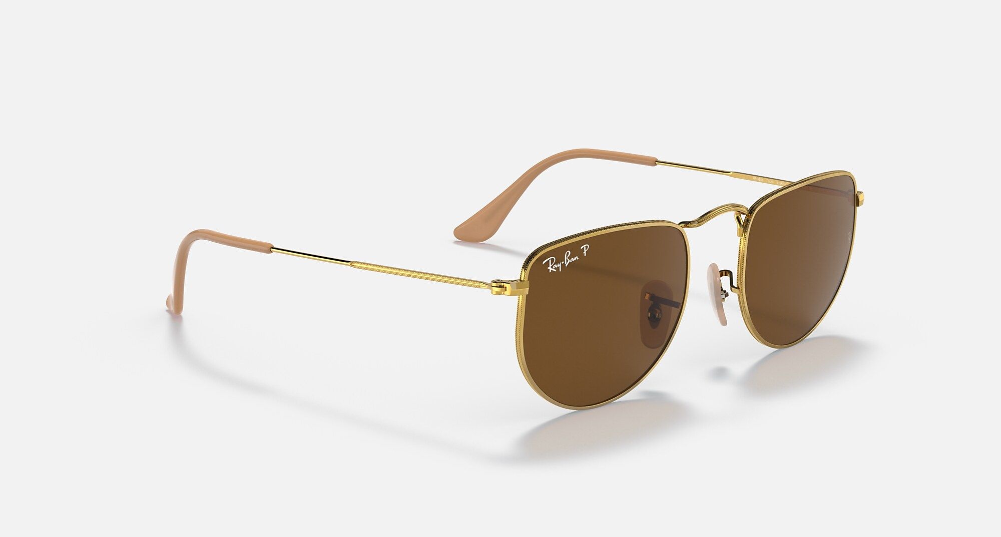  Ray Ban Elon RB3958 gold brown sunglasses 