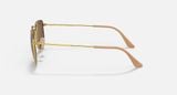  Ray Ban Elon RB3958 gold brown sunglasses 