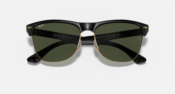 Ray Ban Clubmaster Oversized Black / Green sunglasses 