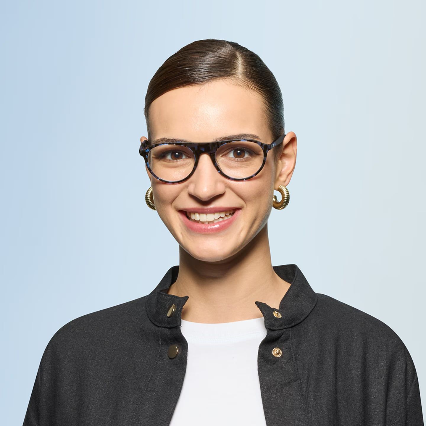  Ray Ban RB5441 8424 havana blue eyeglasses 