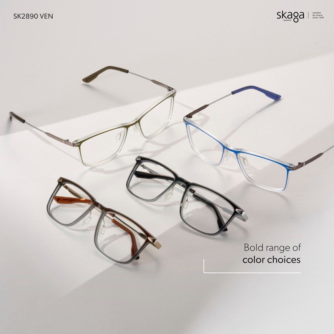  SKAGA SK2890 VEN Khaki titanium temple eyeglasses 