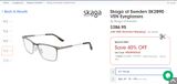  SKAGA SK2890 VEN Khaki titanium temple eyeglasses 