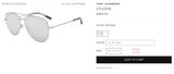  Tumi STU008 silver sunglasses 