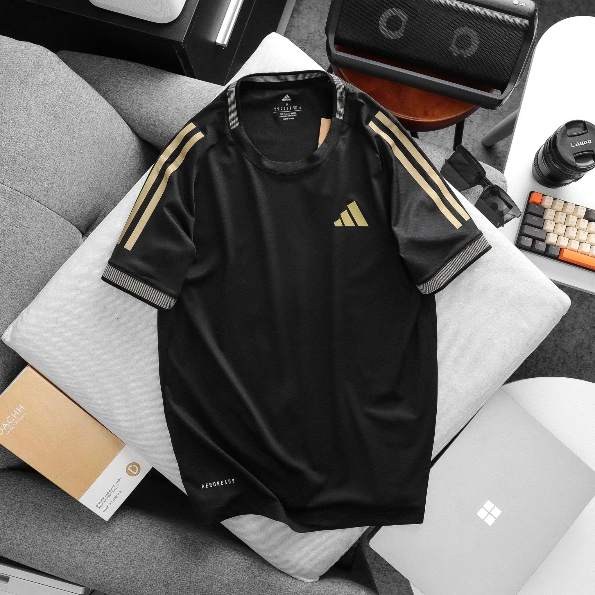  Áo Adidas Training 3 sọc tay 2026 