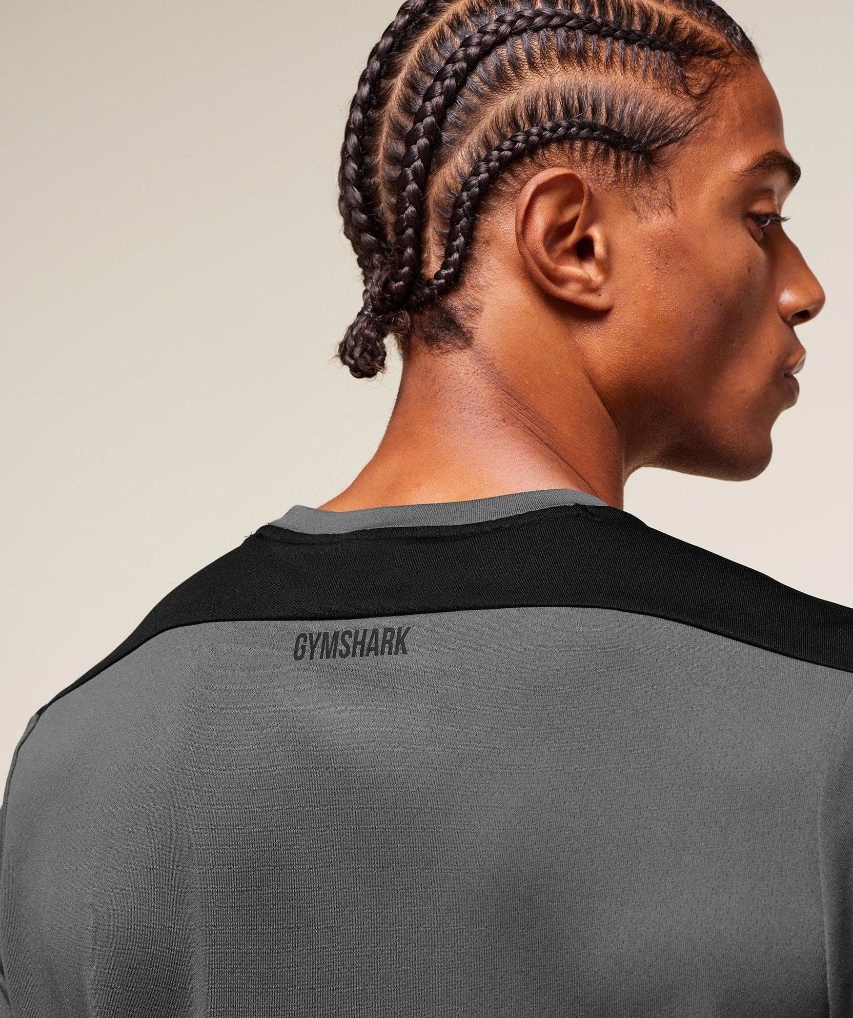  Áo Gymshark Arrival Block Xám A3B6E 