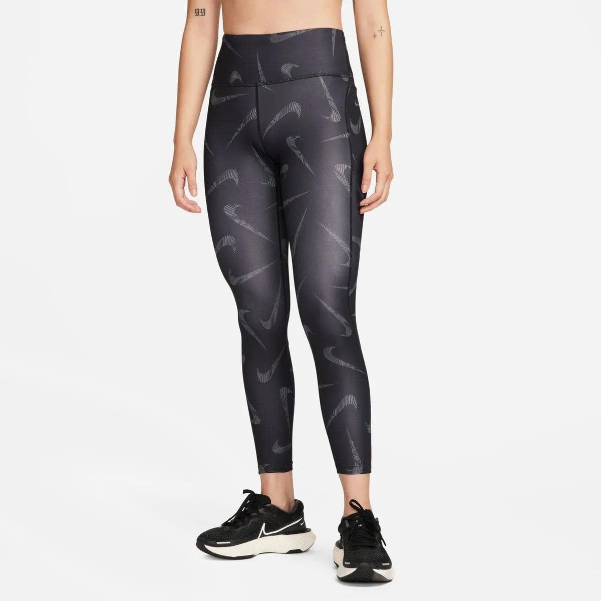  Legging Nike Dri-FIT Fast Swoosh Print Mid-Rise 7/8 Tight FB4677-010 