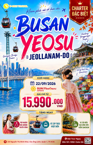 [CHARTER HÀN QUỐC 2026] BUSAN - YEOSU - JEOLLANAMDO